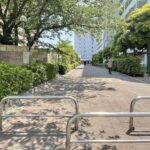 マンションまでの歩道